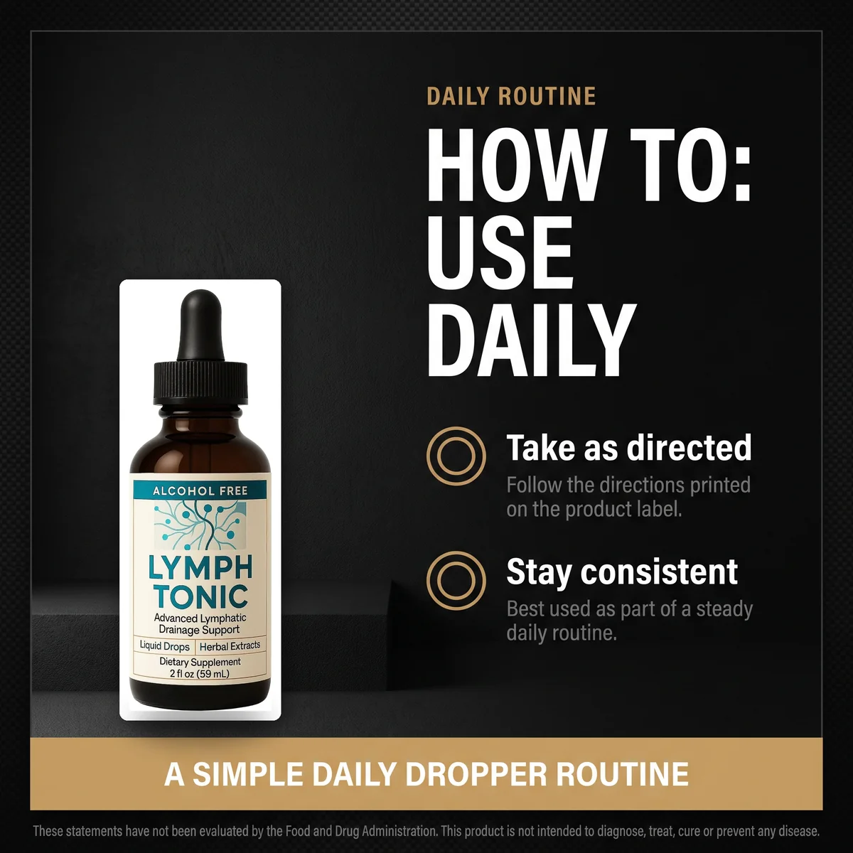 LymphTonic daily dropper routine